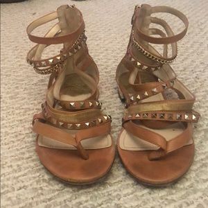 Leather gladiator sandals